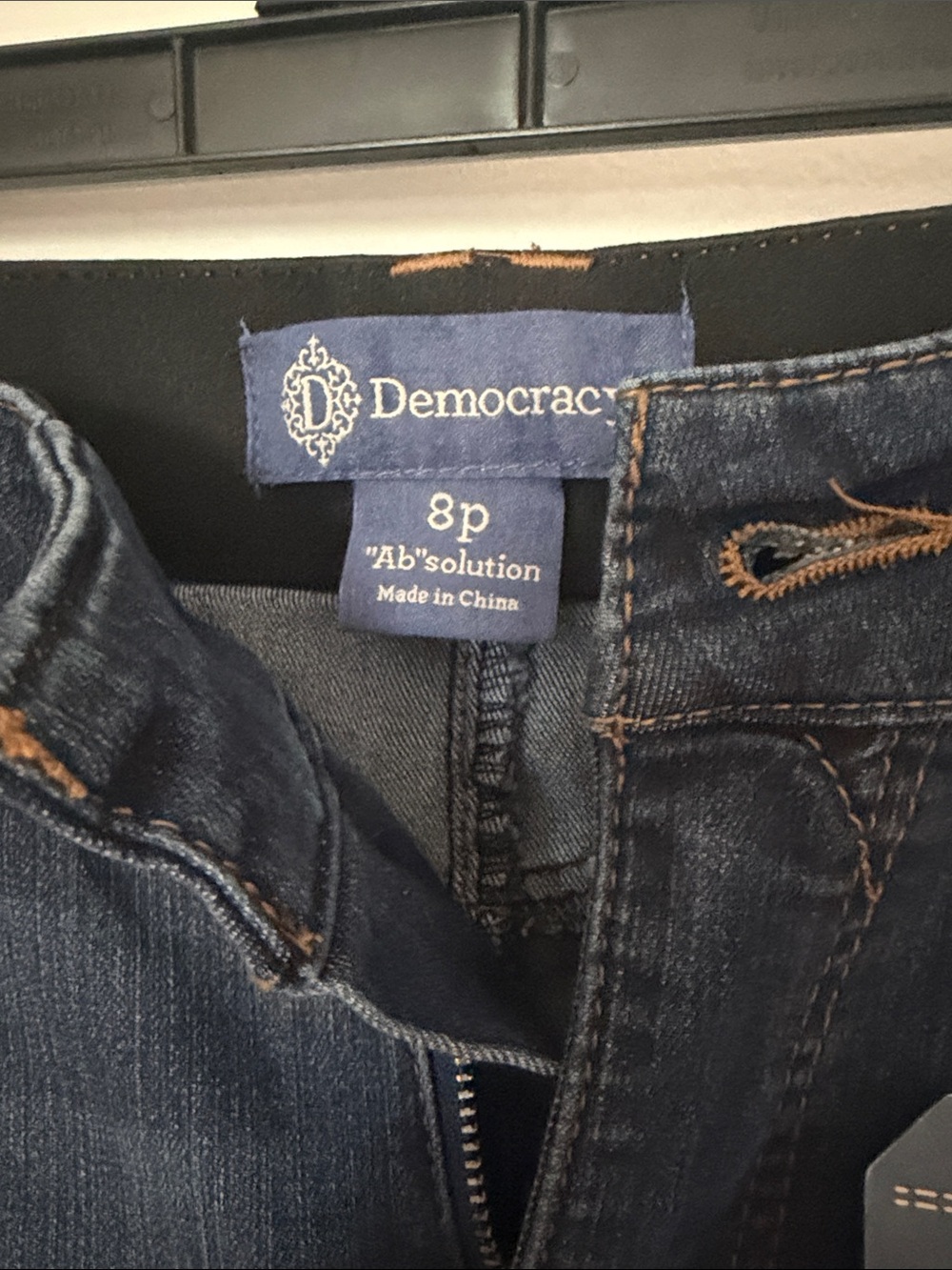 Democracy Women’s Dark Wash Straight Leg Jeans - Picture 3 of 8
